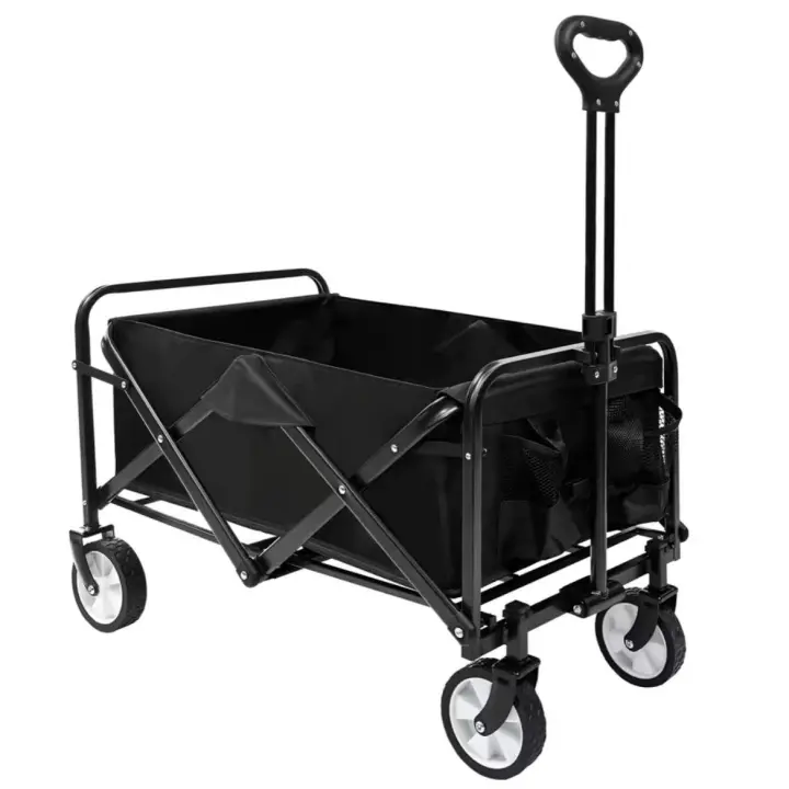 ORION91 Carro Plegable Playa Jardín Casa Almacén 4 Ruedas 92 x 73 x 45 cm Soporta 75Kg Negro - SpazioLuzio - 1