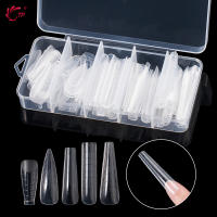 Set De 120 Piezas De Uñas Postizas Con Molde Doble Transparente Para Gel De Secado Rápido TP Molde Superior Para Extensión De Uñas - details 1