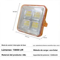 Luces solares Al Aire Libre Recargable Luz de Inundación Solar Reflector LED Spotlight Proyector Recargable Proyector Lámpara de La Construcción - details 0