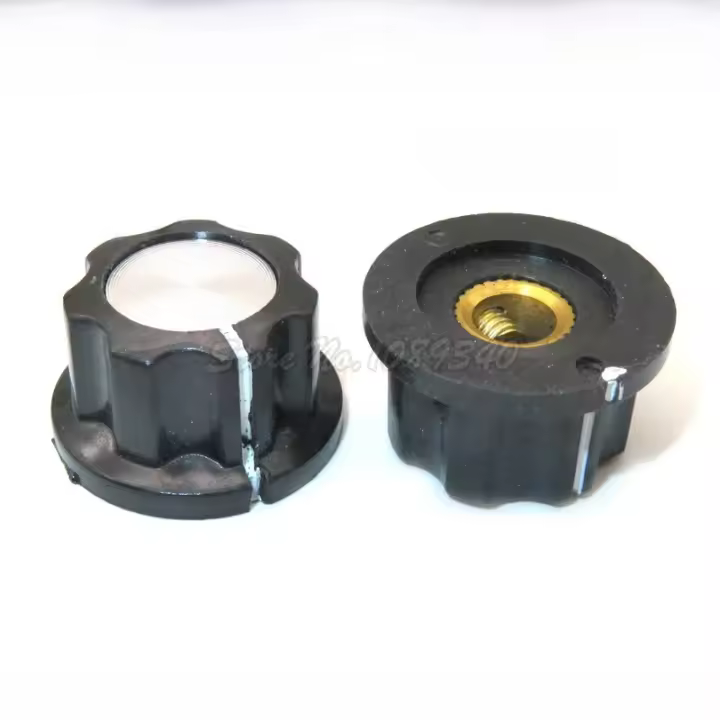 10pcs Potenciómetro MF-A02 Con Botón De Mando WH118/WX050 De Bakélita Núcleo De Cobre Agujero Interior De 6mm IGMOPNRQ - 1