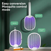 Lampara Eléctrica Plegable Anti-Mosquitos 4 En 1 Recargable Por USB Con Batalla Contra Mosquitos Y Repelente De Aves Aluminio UV 5W - details 2