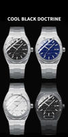 Reloj De Pulsera De Cuarzo BinBond 0233 Para Hombre Con Anillo Decorativo De Acero Inoxidable Y Banda Octogonal De Moda Y Negocios - details 12