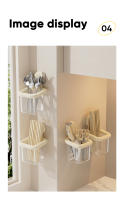 Rack De Almacenamiento Para Baño UFORU De Plástico Ecológico Soporte De Toallas De Cara Montado En La Pared Estilo Coreano - details 2