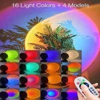 Luz De Puesta De Sol Con Auriculares Y Control Remoto 16 Colores Versión Personalizada Luz Nocturna De Sonda Incluida - details 0