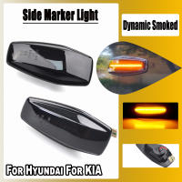 Par De Indicadores Dinámicos LED Para Hyundai Tucson Terracan Coupe Trajet Matrix Elantra XD I10 Getz Sonata XG Marcador Lateral De Faros - details 0
