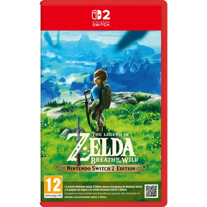 PREVENTA ZELDA BREATH OF THE WILD NINTENDO SWITCH 2 EDITION JUEGO FÍSICO PARA NINTENDO SWITCH 2 VERSIÓN ESPAÑOLA GARANTÍA EU - 1