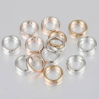 50pcs Cuentas De Espacio Redondo CCB Con Dos Agujeros Para Collar Y Pulsera DIY Accesorios De Joyería Herramientas De Bricolaje - details 3