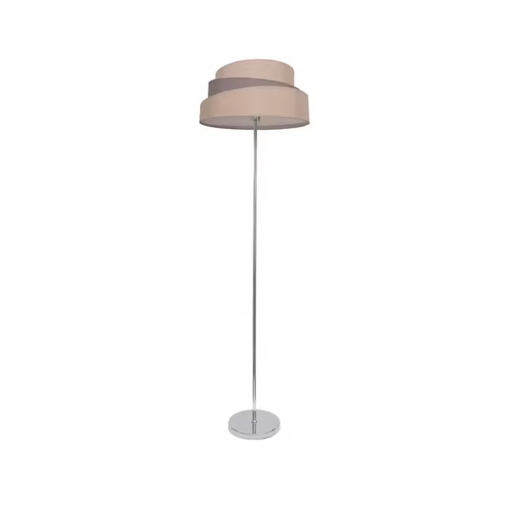 Fabrilamp - Pie Salon Colonia Cromo/Gris-topo 1xe27 153x40x40 Cm - 1