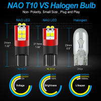 NAO 2x Lámpara LED T10 Super Brillante 6000K Blanca Amarilla Roja 5W5 700LM 12V 24V Luz De Marca Para Coche Error Anti CANBUS - details 2