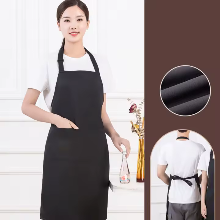 Mantelébula Ajustable Con Bolsillos Para Cocina Para Mujeres Y Hombres Apto Para Chef Tablier Mandil Sin Mangas Material No Tejido De Poliéster Proveniente De Zhejiang China - 1