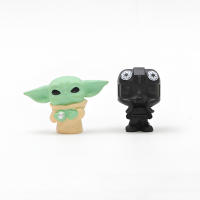 Juego De 16 Figuras Pequeñas Star Wars Mandalorian Anime Force Awakens Serie Negra Darth Vader Mini Juguetes Para Niños Regalo - details 5
