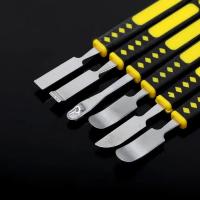 Kit De Herramientas Manuales Para Reparación De Teléfonos Móviles 6pcs Set De Abrazaderas Y Cuchillas Para Desmontaje De Teléfonos Metal Crowbar Y Spatula - details 29