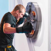 Maquina de boxeo musical, para Adultos y Niños, Maquina de Boxeo Musical Electronic LED Wall Boxing Target Smart Boxing Aparatos de Entrenamiento Soporta Bluetooth Recargable por USB, 9 Modos de Velocidad - details 3