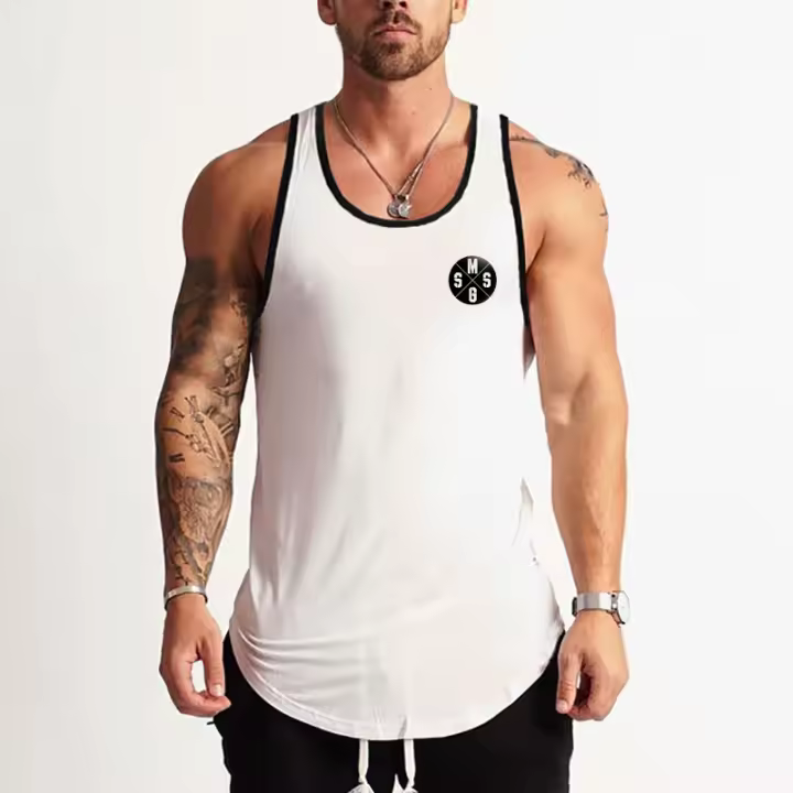 Camiseta Sin Mangas Para Hombre Fitness Bodybuilding Deportiva Para Correr Y Ejercitarse En El Gimnasio Camiseta De Entrenamiento Con Estampado Casual De Verano - 1