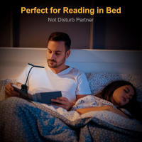 Luz De Lectura LED Dual Con 14 Luces Y Control Táctil De 3 Colores Y 8 Niveles De Brillo Recargable Por USB Luz Nocturna Para Ojos Cuidado Clip En Libro/Mesa Regalo Para Mujer Hombre Niños - details 13