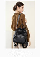 Mochila De Cuero Genuino Zency Para Mujer Capacidad Grande Cierre De Cremallera Estilo Casual Para Viajes Y Uso Diario - details 4