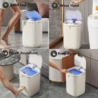 Bandeja Inteligente Recargable Grande 20/22L Para Cocina Dormitorio Sala De Estar Con Tapa Y Contenedor De Basura Toque Sin Contacto Ecológico - details 3