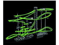 Juguete Educativo Para Niños Camino De Bolas Con Carruseles Espacio De Juego DIY Luz Nocturna Rastrillo De Ratón Juego De Carreras En Blanco Y Negro - details 1