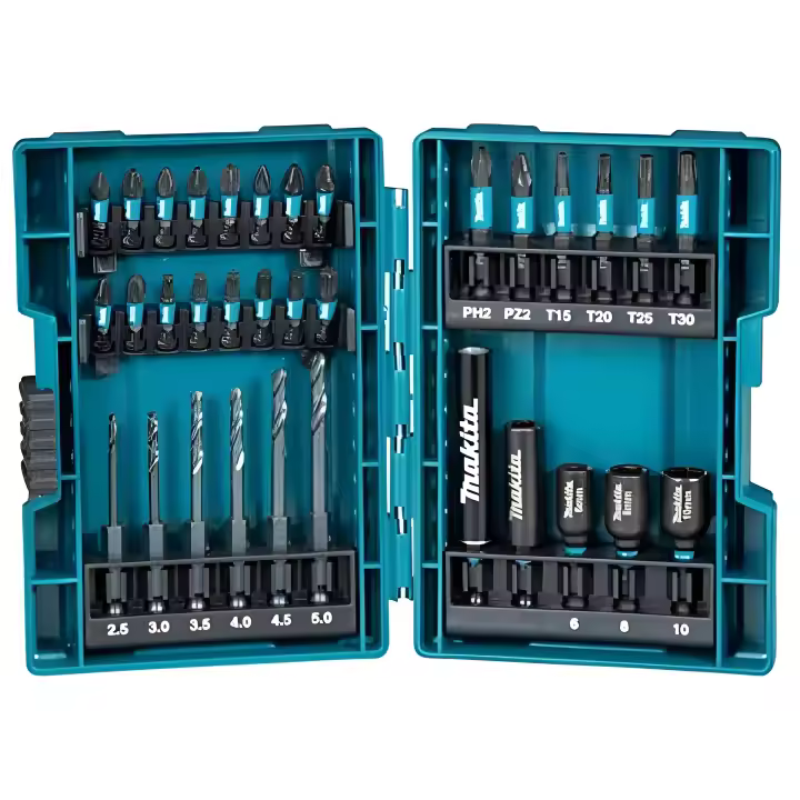 Makita Maki Bohrer-Bit-Set 33tlg B-66896 - Llaves Hexagonales y de Ranura - 1