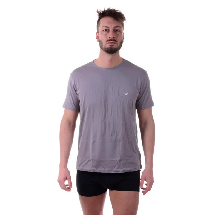 Camiseta Emporio Armani Cotton Man Gris 1108537 P722 6343 - 1