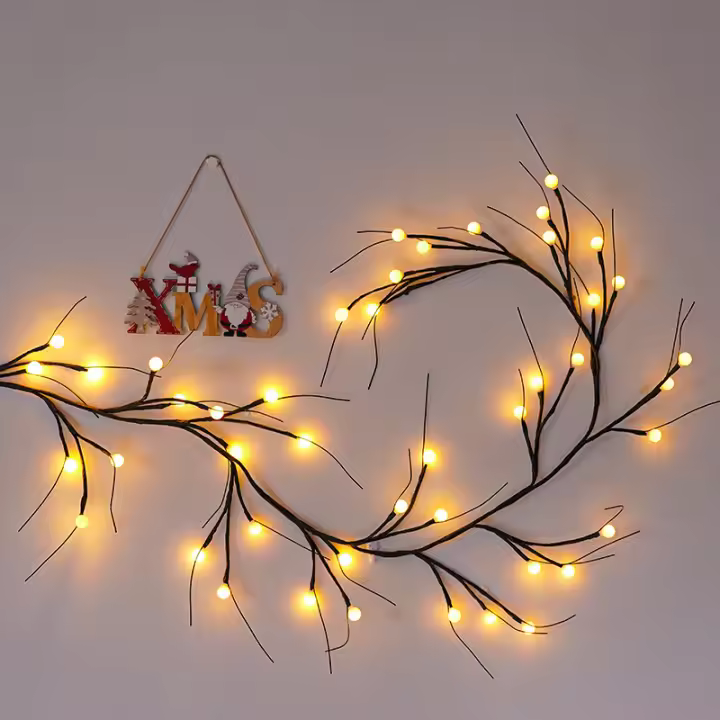 Cordón De LED DIY 45/144 Vinatera Para Decoración De Bodas Y Fiestas Luz De Ambiente Para Pared Y Dormitorio Con Longitud De 150 Cm - 1