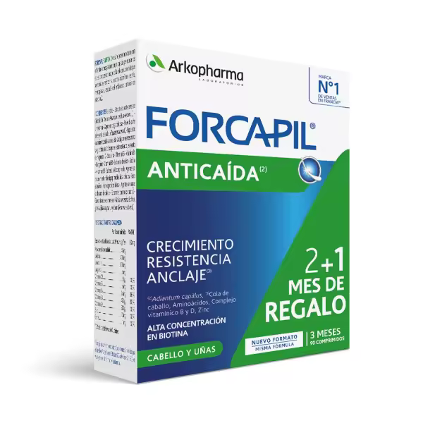 Forcapil Anticaída Comprimidos 2+1 mes regalo 90 comprimidos - 1