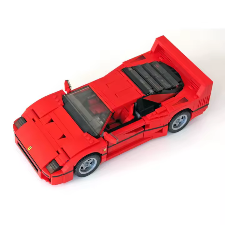 Coche De Deportes Clásico De Carreras 10248 F40 Compatible MOC-10567 Modelo De Bloques De Construcción DIY Para Niños 1158PCS - 1