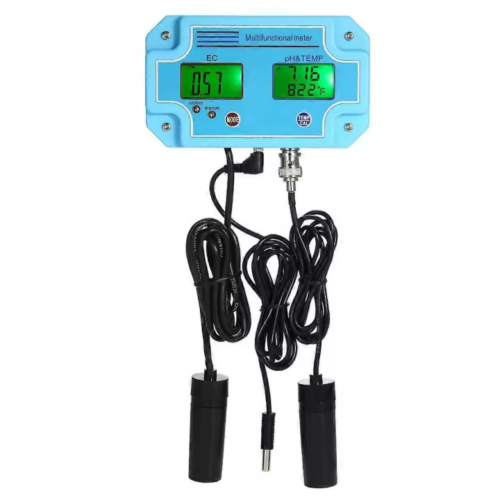 Profesional 3 en 1 pH/EC/TEMP Medidor Detector de Agua Multiparámetro Digital LCD Tri-Meter Multi-función Monitor DE CALIDAD DEL Agua Multiparámetro Agua Qu - 1