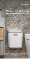 Bandeja De Papelera De Prensa Montada En La Pared 12/16L Con Tapa Para Baño Y Cocina Caja De Basura Ecológica De Plástico Rectangular - details 4