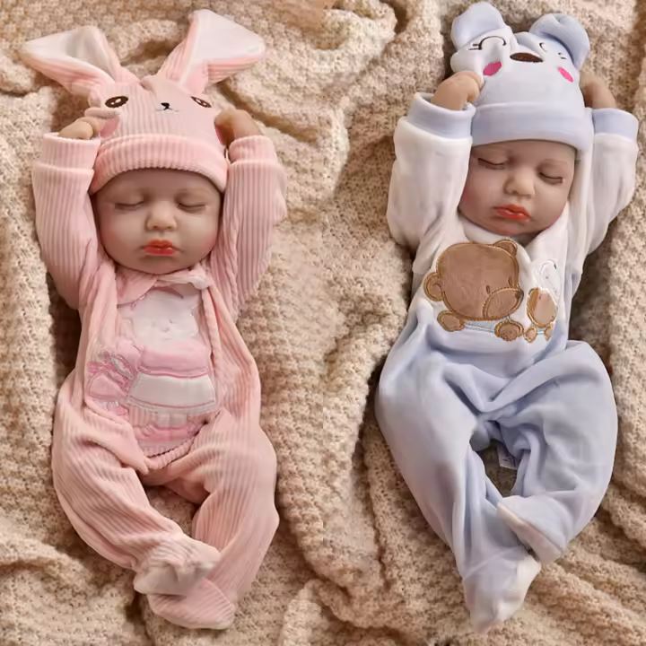 Muñeca Reborn De 40 Cm Realista Para Niñas Muñeca De Vinilo Completo Cuerpo Regalo De Navidad Para Edades 3-12 Años - 1