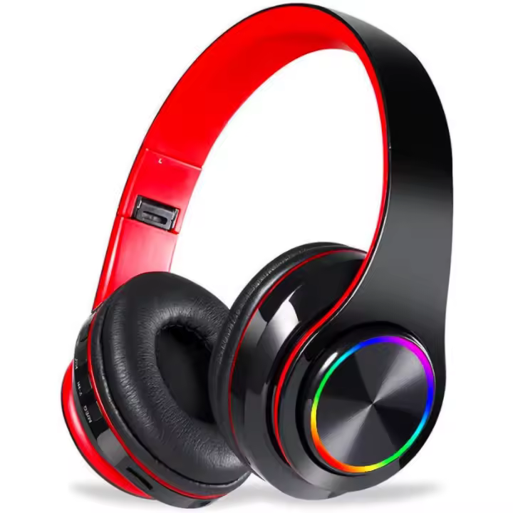 Auriculares Inalámbricos Bluetooth-Luces de Colores/Apliques/Micrófono incorporado-Bluetooth 5,0/Alcance 13 m - 1