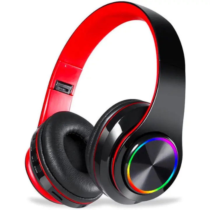Auriculares Inalámbricos Bluetooth-Luces de Colores/Apliques/Micrófono incorporado-Bluetooth 5,0/Alcance 13 m - 1