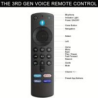 Control Remoto De Voz De Repuesto Para Fire Stick TV 3er Gen Smart TV Stick 4K MAX Lite Fire Cube Compatible Con Alexa - details 0