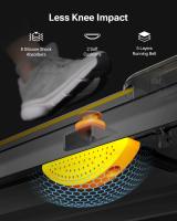 Caminadora UREVO Spacewalk E4 URTM026, velocidad de 1-6KM/h, carga máxima de 120 kg, área de caminata de 102*38 cm, doble absorción de impactos, pantalla LED. - details 2