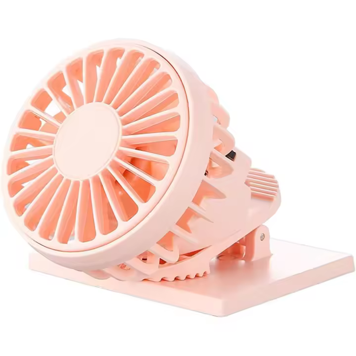 Mini ventilador de mano portátil, ventilador solar recargable USB, para Viajes al Aire Libre senderismo camping - 1