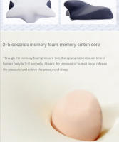 Almohada De Memoria Con Patrón De Mariposa Para El Sueño Almohada De Cuello Ortopédica Con Ión De Cobre Cómodo Y De Rebound Lento Para Una Mejor Salud Del Sueño - details 4
