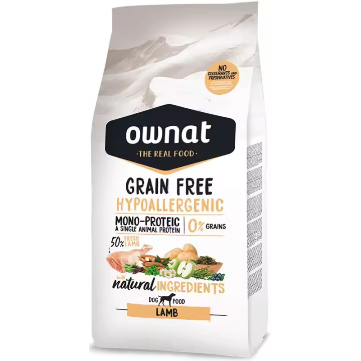 Ownat Prime Pienso Hypoallergenic de Cordero para Perros 12 Kg - 1