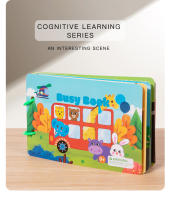 Juego De Educativos Montessori Para Niños Con Adhesivos Libro Ocupado Animal Números Juego De Puzzle De Alineación Regalo De Juguetes Educativos Para Niños - details 25