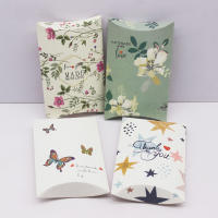 10pc Bolsas De Regalo Para Joyería De Papel Tamaño 12.5x8x2cm Cajas De Almohada Empaque De Fiesta Acabado Mate - details 1