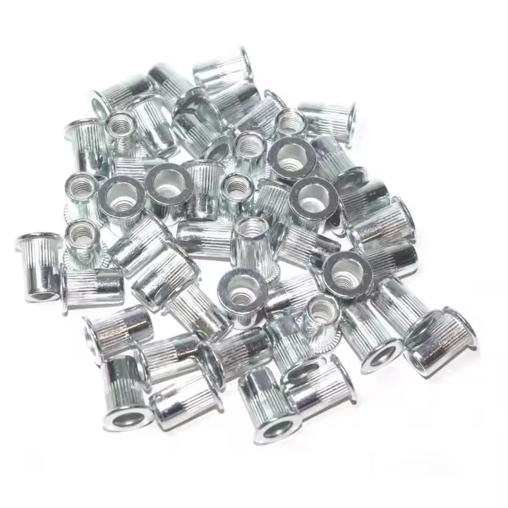 PACK 50 TUERCAS REMACHE REMACHES  ROSCADOS ACERO GALVANIZADO M3 - 1