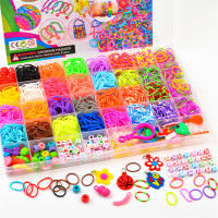 Kit De Manualidades Con 4300 Piezas De Bandas De Goma Vibrantes En 32 Colores Para Hacer Pulseras Únicas Pulseras Y Joyería - details 4