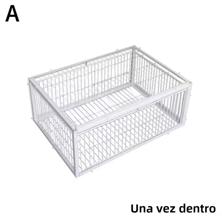 Cage Automática Para Pájaros Coche De Ratón Con Entrada Sola Sin Salida Cages De Almacenamiento Portátil De Hierro Reforzado Para Pigeons - 1