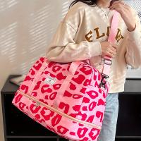 Bolso De Viaje Para Mujer Con Estampado Animal De Nylon Duradero Y Gran Capacidad Bolso Deportivo Grande Para Fin De Semana Y Noche - details 8