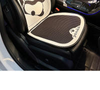 Cojín De Asiento De Coche Universal Diseño De Panda Cartoon Material De Seda Helada Confort Y Calor En Todas Las Estaciones - details 5