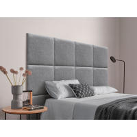 DHOME Cabecero Tapizado Compuesto de Paneles Autoadhesivos Intercambiables de Tela Acualine Cama Lujo Dormitorio Acolchado Segunda Gama de Colores - details 0
