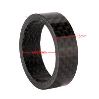 ZTTO 5pcs Separadores De Bicicleta UltraLigeros Fibra De Carbono 1mm/2mm/3mm/5mm/10mm/15mm Goma De Sellado Para Cabeza De Rueda Y Horquilla - details 1