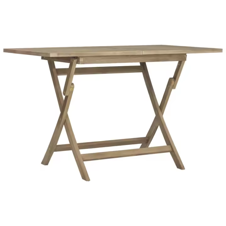 Mesa de Jardín plegable Madera maciza de Teca 120x70x75 cm - 1