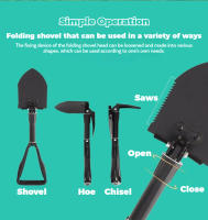 Shovel Plegable Multifuncional Con Bolsa Exterior De Camuflaje Para Aventuras Al Aire Libre, Senderismo Y Camping Shovel De Carbono Acero - details 2