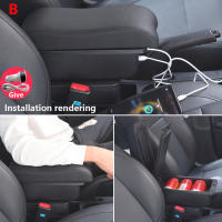 Soporte De Manos Para Volkswagen POLO Caja De Almacenamiento Curva De Superficie Para VW Polo 2020-2025 Accesorios De Coche Cuero Material Dedicado - details 4