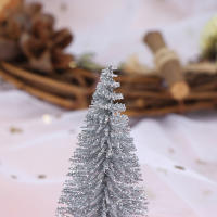 3 Piezas Árbol De Navidad Mini Pino Con Base De Madera Decoración De Mesa Para El Hogar Miniaturas S/L (7/9cm ) Estilo Pastoral - details 7